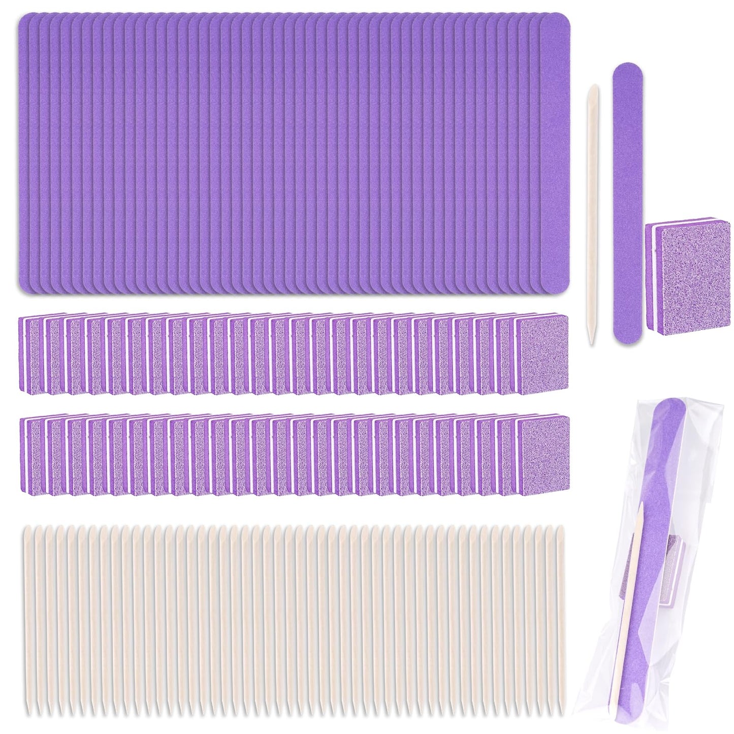 50-Pack Disposable Manicure Kit – Hygienic Single-Use Nail Care Sets