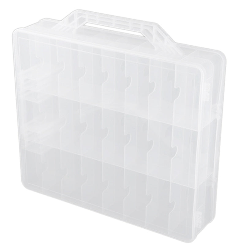 48-Grid Nail Polish Organizer – Clear Storage for Colors & Tools