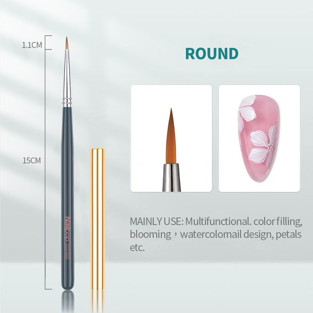 Professional Nail Art Brush Set – Fine Tip Design Pens for Precision Work