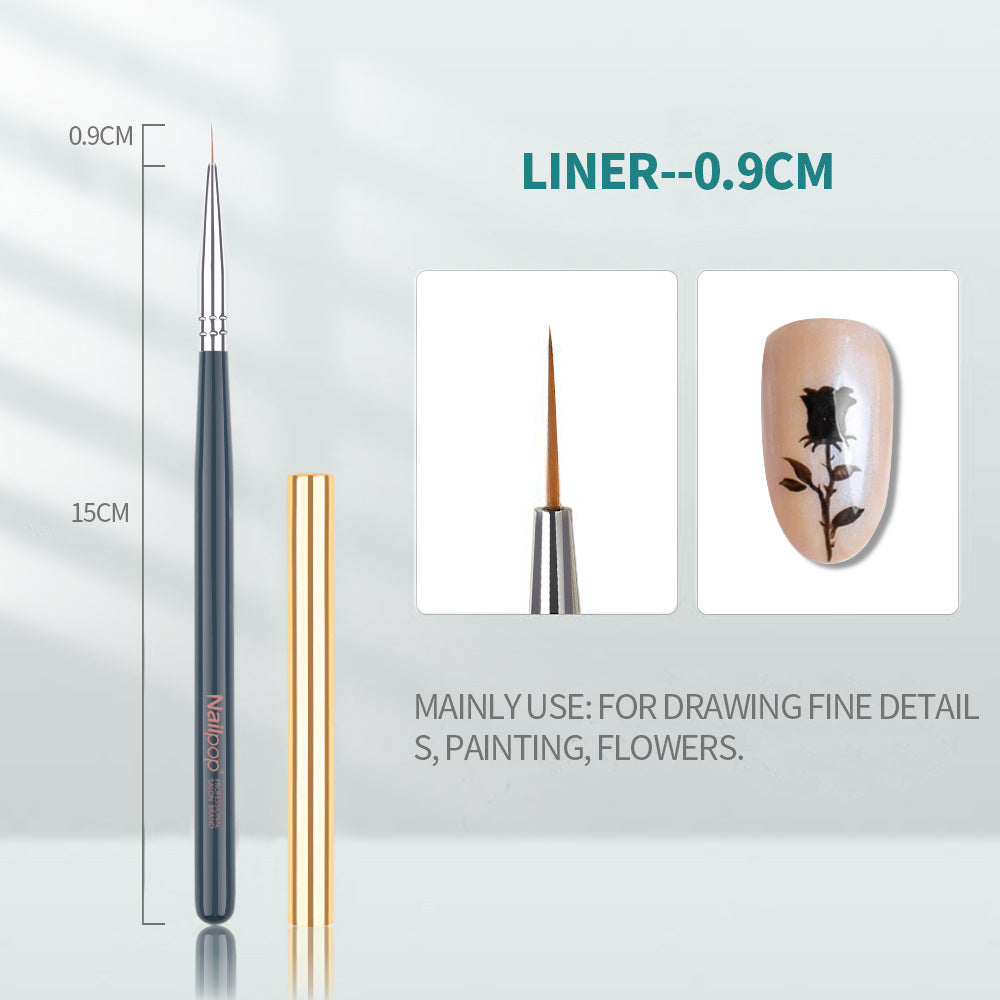 Professional Nail Art Brush Set – Fine Tip Design Pens for Precision Work