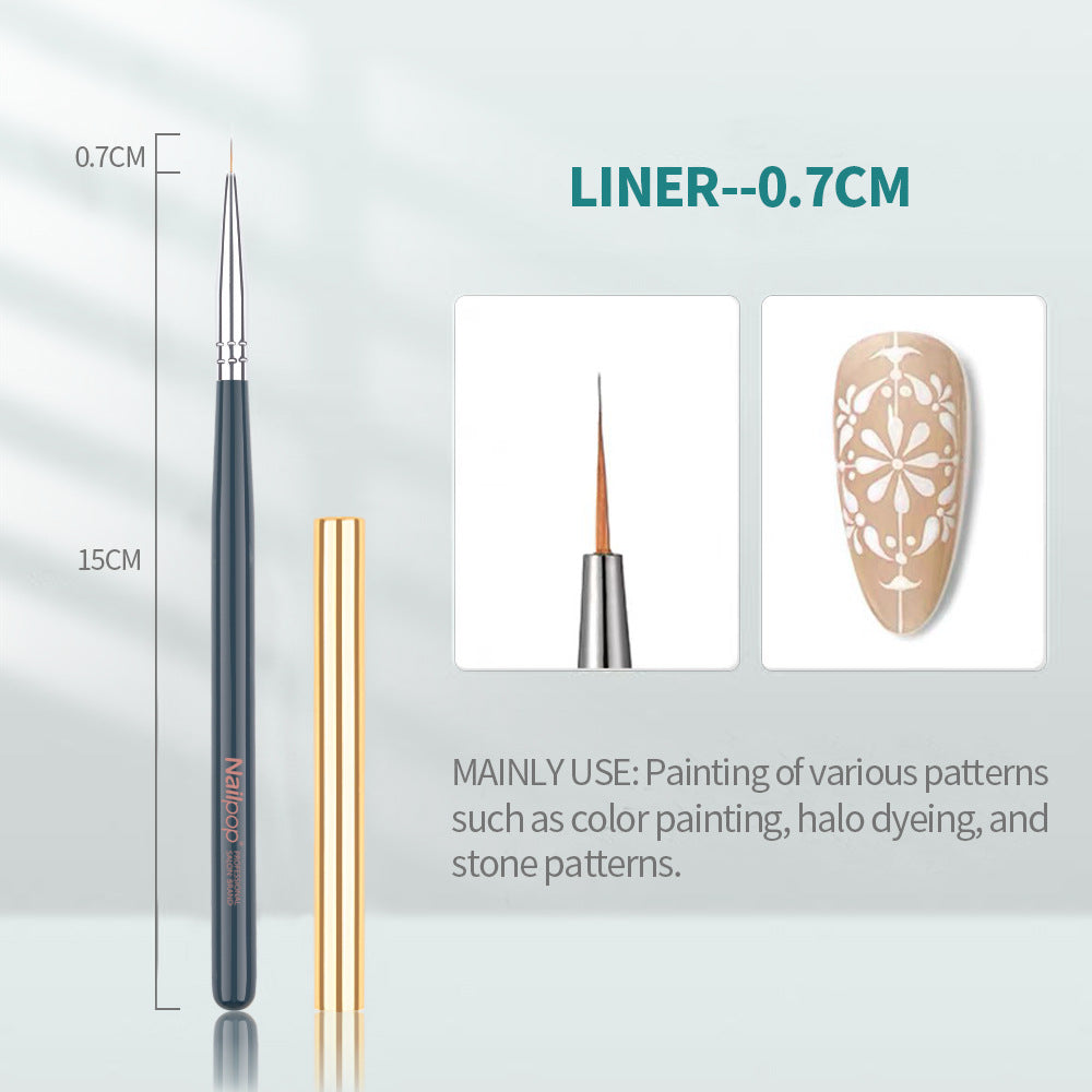 Professional Nail Art Brush Set – Fine Tip Design Pens for Precision Work