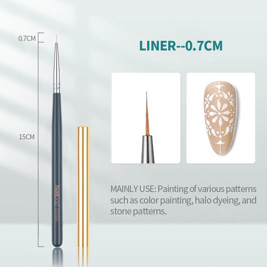 Professional Nail Art Brush Set – Fine Tip Design Pens for Precision Work